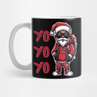 Black-Santa Mug